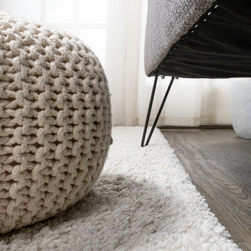 Groovy Solid Shag Area Rug